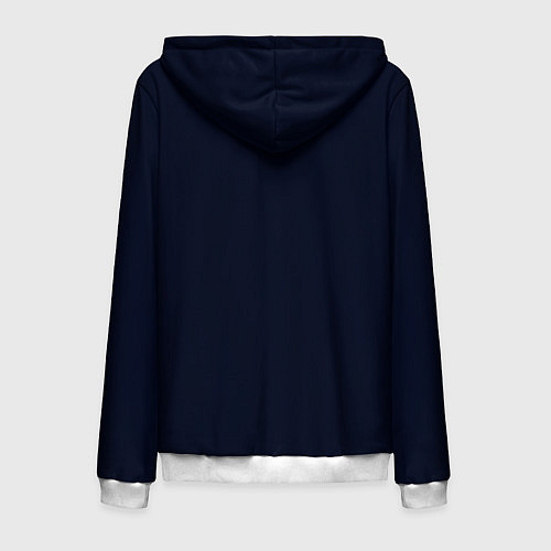 Мужская толстовка на молнии Daft Punk - One more time / 3D-Белый – фото 2