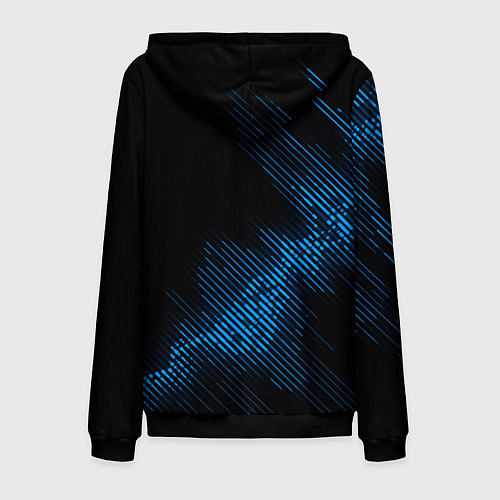 Мужская толстовка на молнии Hollywood Undead звуковая волна / 3D-Черный – фото 2