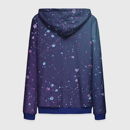 Мужская толстовка на молнии Все равно / 3D-Синий – фото 2