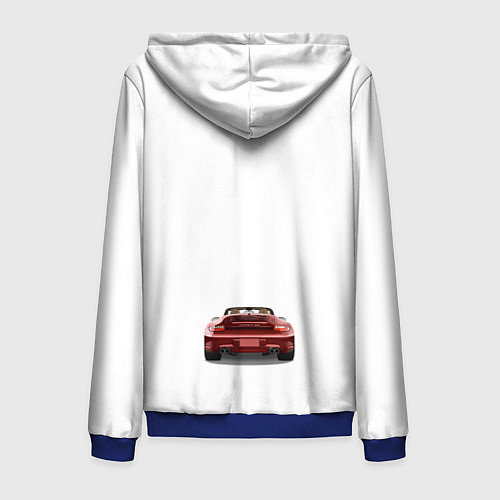 Мужская толстовка на молнии Porsche car / 3D-Синий – фото 2