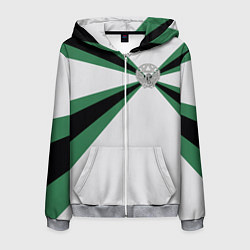 Толстовка 3D на молнии мужская Железнодорожные войска, цвет: 3D-меланж