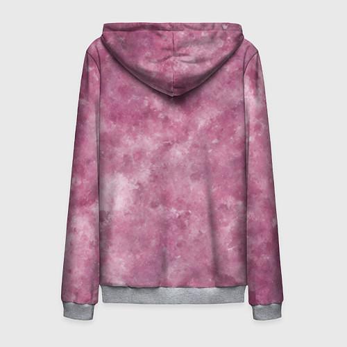 Мужская толстовка на молнии Текстура камня родонита / 3D-Меланж – фото 2