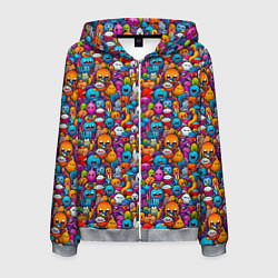 Мужская толстовка на молнии Маленькие монстрики