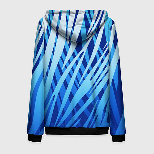 Мужская толстовка на молнии Volkswagen - синий камуфляж / 3D-Черный – фото 2