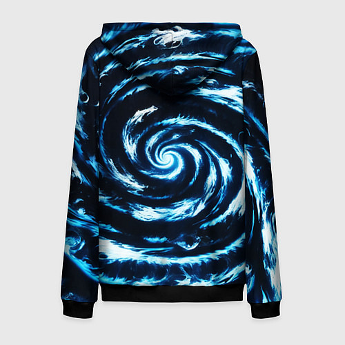 Мужская толстовка на молнии The Whirlpool dream / 3D-Черный – фото 2