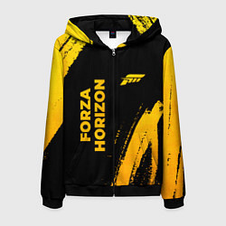 Мужская толстовка на молнии Forza Horizon - gold gradient вертикально