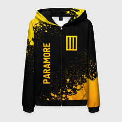 Мужская толстовка на молнии Paramore - gold gradient вертикально