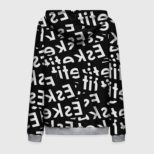 Мужская толстовка на молнии Esskeetit rap / 3D-Меланж – фото 2