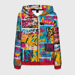 Мужская толстовка на молнии В стиле поп арт