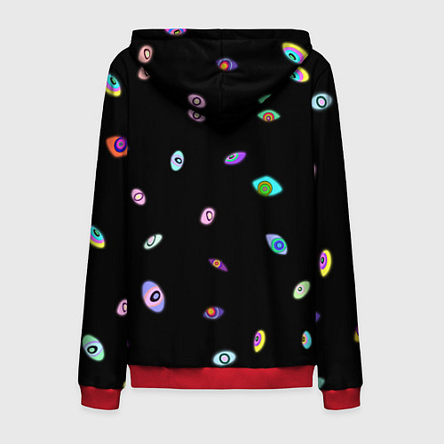 Мужская толстовка на молнии Kaufmo Abstracted The Amazing Digital Circus / 3D-Красный – фото 2