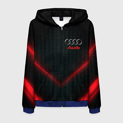 Мужская толстовка на молнии Audi stripes neon