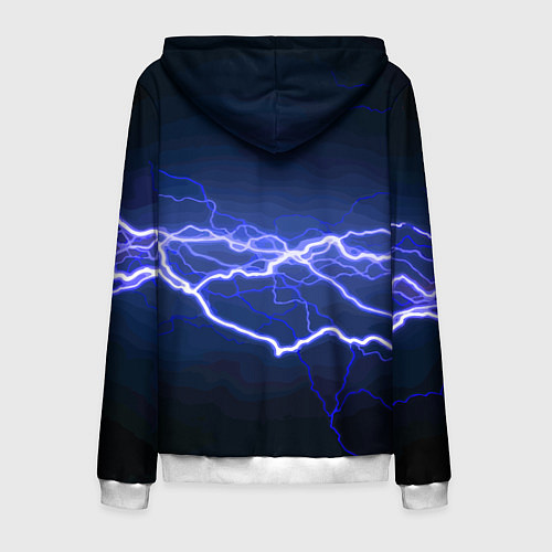 Мужская толстовка на молнии Counter Strike - lightning / 3D-Белый – фото 2