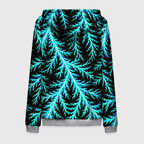 Мужская толстовка на молнии Разряды электричества Tie Dye / 3D-Меланж – фото 2