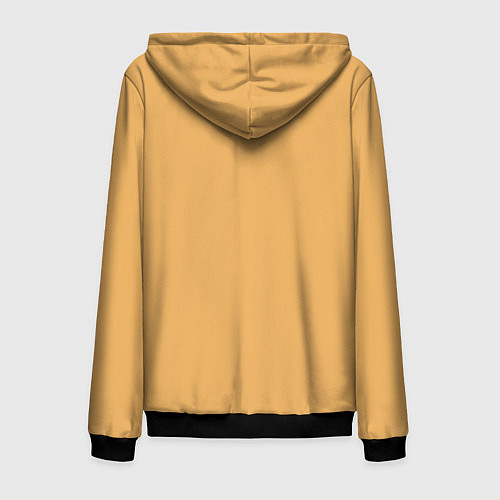 Мужская толстовка на молнии Let there be peace / 3D-Черный – фото 2