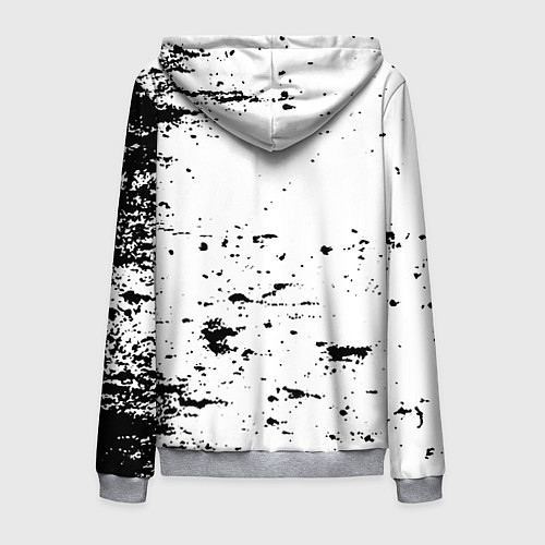 Мужская толстовка на молнии Half life краски текстура / 3D-Меланж – фото 2