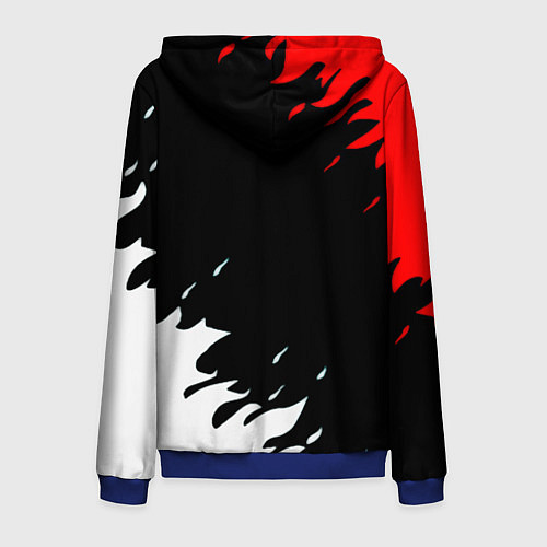 Мужская толстовка на молнии Manchester United flame fc / 3D-Синий – фото 2