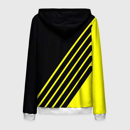 Мужская толстовка на молнии Borussia sport line uniform / 3D-Белый – фото 2