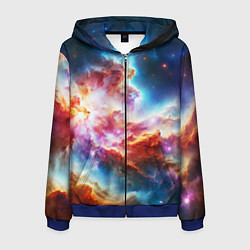 Мужская толстовка на молнии The cosmic nebula