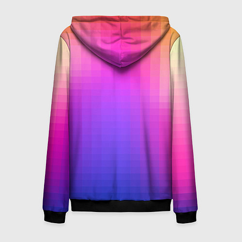 Мужская толстовка на молнии Gradient 8-bit / 3D-Черный – фото 2