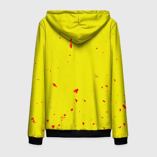 Мужская толстовка на молнии Poppy Playtime Хагги Вагги монстр / 3D-Черный – фото 2