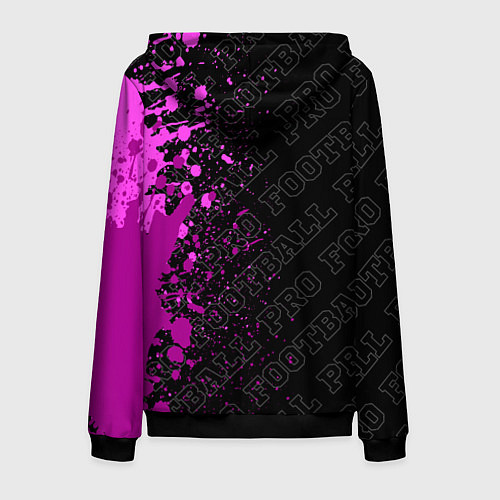 Мужская толстовка на молнии Bayern pro football по-вертикали / 3D-Черный – фото 2