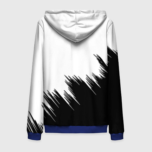 Мужская толстовка на молнии Герб РФ просто краски / 3D-Синий – фото 2