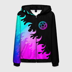 Мужская толстовка на молнии Black Butler неоновый огонь