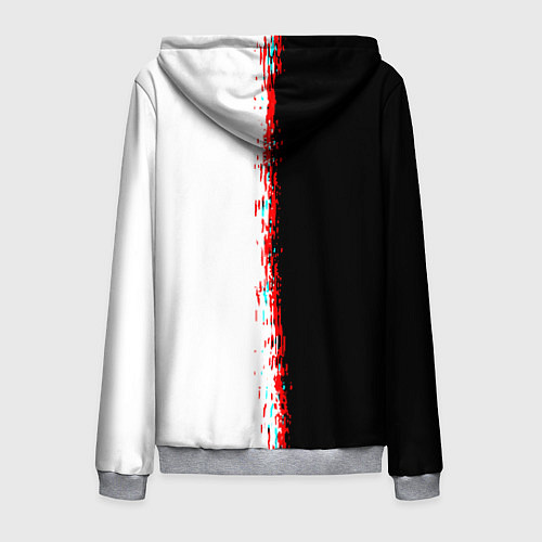 Мужская толстовка на молнии Among us предатель / 3D-Меланж – фото 2