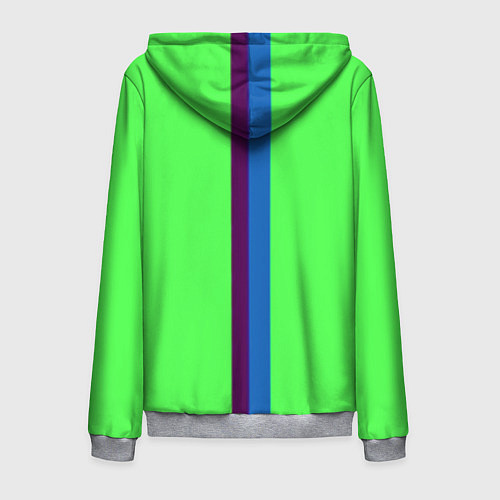 Мужская толстовка на молнии Barcelona fc sport line / 3D-Меланж – фото 2