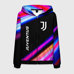 Толстовка 3D на молнии мужская Juventus speed game lights, цвет: 3D-черный