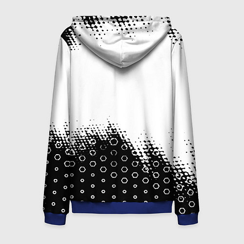 Мужская толстовка на молнии Juventus sport steel / 3D-Синий – фото 2