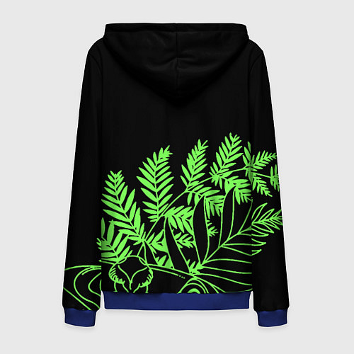 Мужская толстовка на молнии The Last of Us acid logo / 3D-Синий – фото 2