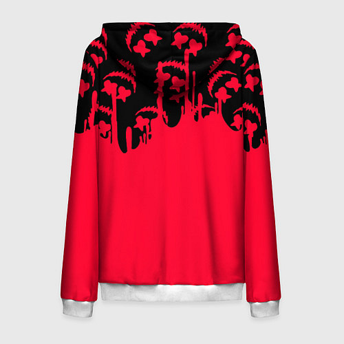 Мужская толстовка на молнии Christopher Comstock marshmello / 3D-Белый – фото 2