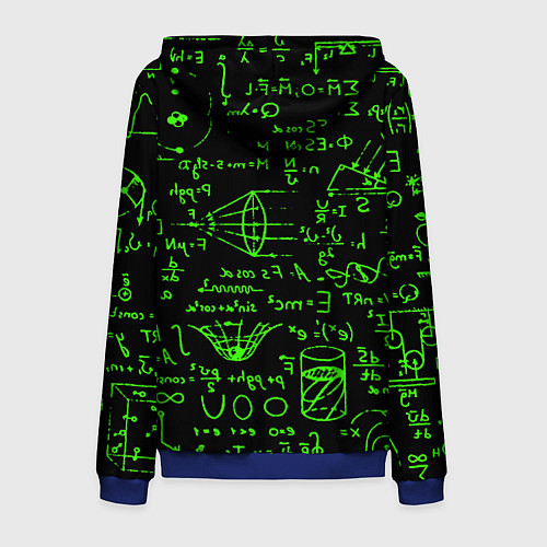 Мужская толстовка на молнии Razer patten symbol / 3D-Синий – фото 2