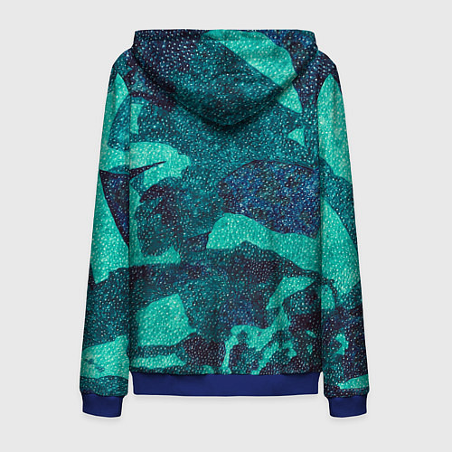 Мужская толстовка на молнии Fartech / 3D-Синий – фото 2