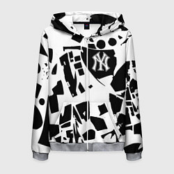 Мужская толстовка на молнии New York yankees - abstraction