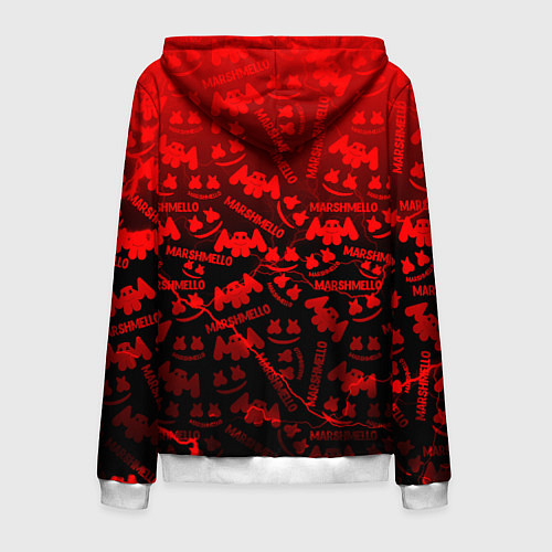 Мужская толстовка на молнии Marshmello storm / 3D-Белый – фото 2