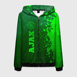 Мужская толстовка на молнии Ajax - green gradient по-вертикали