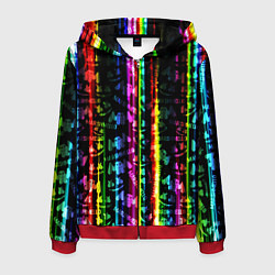 Толстовка 3D на молнии мужская Marshmello градиент, цвет: 3D-красный