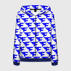 Толстовка 3D на молнии мужская Faze clan team, цвет: 3D-синий