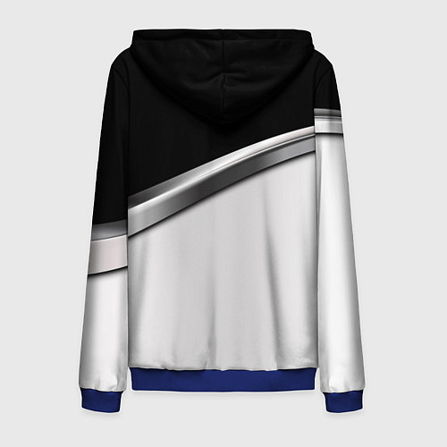 Мужская толстовка на молнии Nissan logo auto / 3D-Синий – фото 2