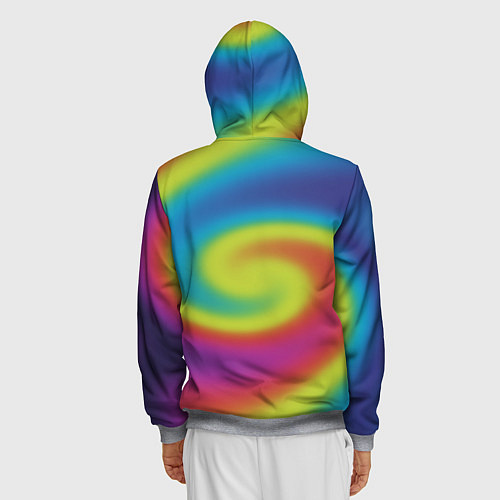 Мужская толстовка на молнии Coldplay moon music album / 3D-Меланж – фото 4