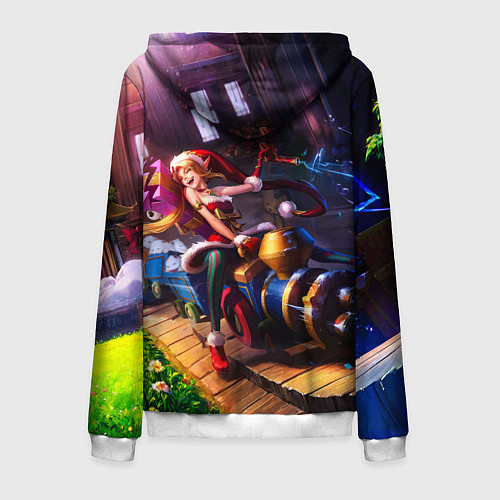 Мужская толстовка на молнии Elf Jinx / 3D-Белый – фото 2