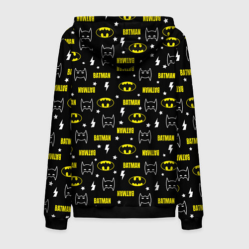 Мужская толстовка на молнии Бэтмен узор / 3D-Черный – фото 2