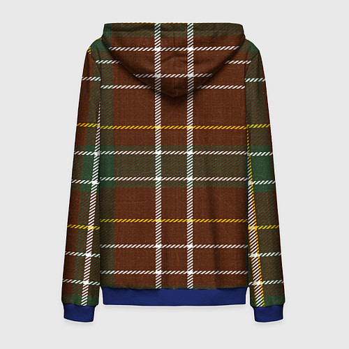 Мужская толстовка на молнии Уютный вечер / 3D-Синий – фото 2