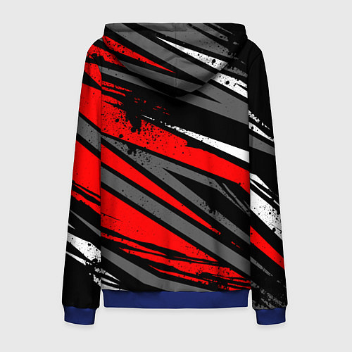 Мужская толстовка на молнии Changan - Red sport / 3D-Синий – фото 2