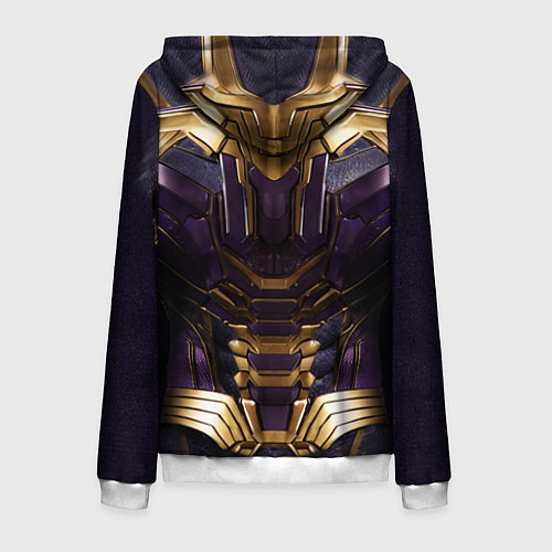 Мужская толстовка на молнии Костюм Таноса из мстителей / 3D-Белый – фото 2