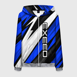 Мужская толстовка на молнии Exeed - blue sport