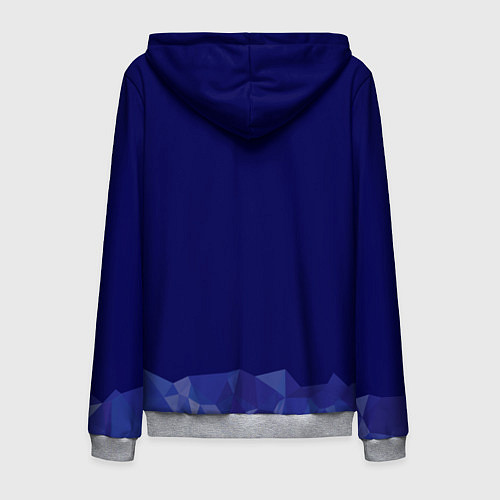 Мужская толстовка на молнии Mortal Kombat - Саб-Зиро / 3D-Меланж – фото 2