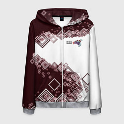 Толстовка 3D на молнии мужская Снуоборд, цвет: 3D-меланж